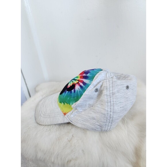 Disney Minnie Mouse Tie Dye Print Kids Youth Baseball Hat Cap Light Gray GUC - Picture 2 of 8